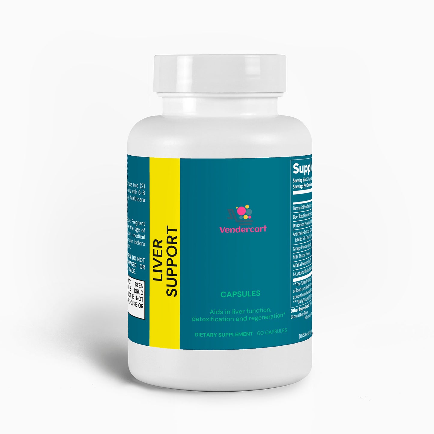 Liver Support Supplement with Milk Thistle & Turmeric - Detox Formula