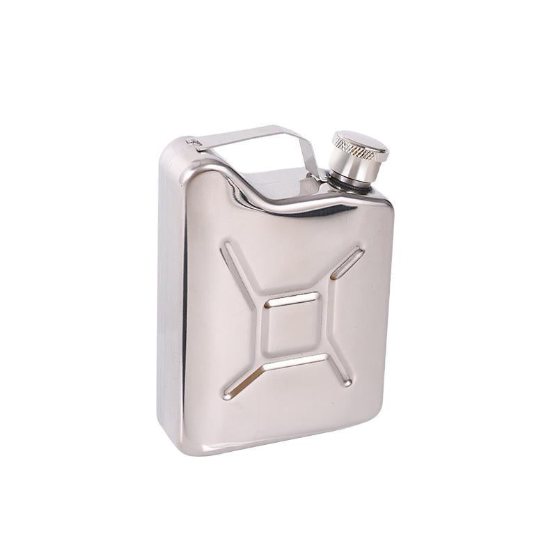 Portable Stainless Steel Oil Barrel-Shaped Wine Jug with Accessories