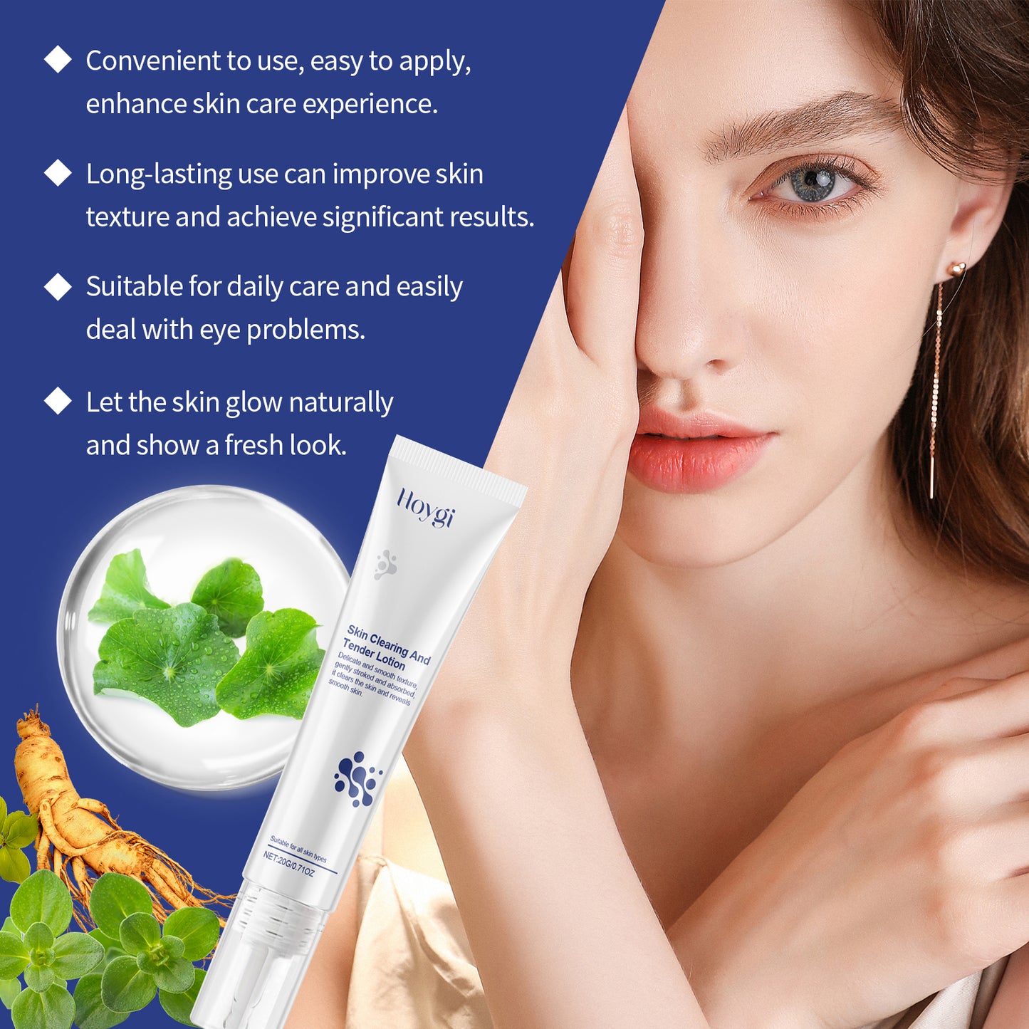 Gentle Eye Cream for Fat Particles - Nourishing Jojoba & Purslane Extract