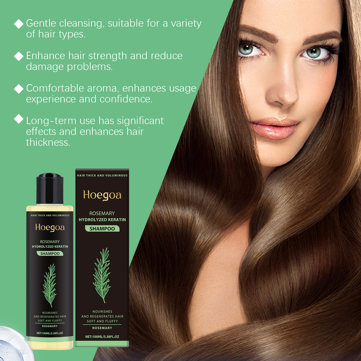 Rosemary Shampoo for Soft Smooth Hair