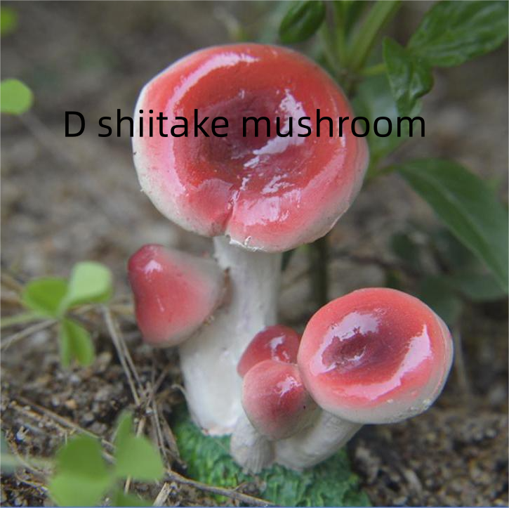 Small Mushroom Resin Decoration - Rustic Garden and Home Ornament