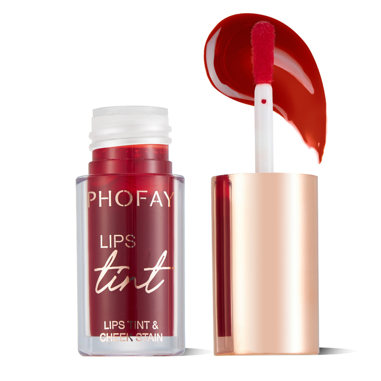 Long-Wearing Hydrating Lip and Cheek Tint - Multi-Use Liquid Stain