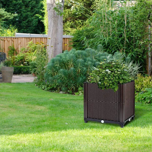 Self-Watering Raised Garden Bed Planter - Elevated Planter Box