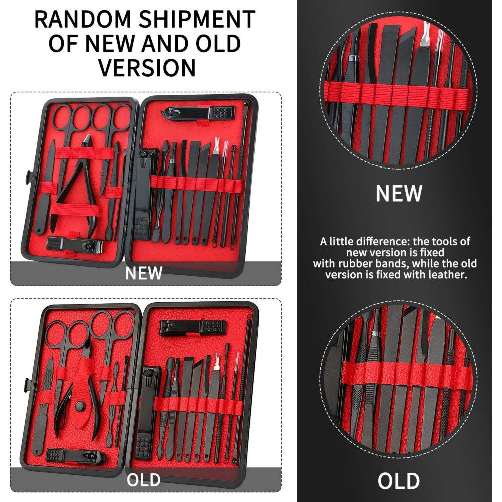 18-Piece Nail Clipper Set Manicure Pedicure Tool Kit with Professional Nail Clippers