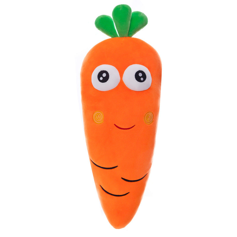 Radish Shape Plush Throw Pillow - Cute Carrot Design, Soft Home Decor
