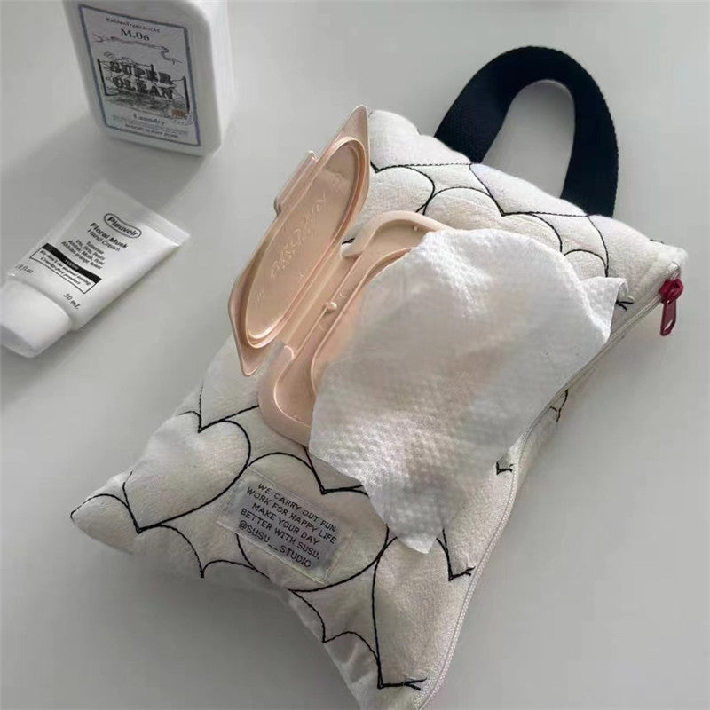 Portable Wet Tissue Box Holder with Removable Flip Cover - Multi-Color