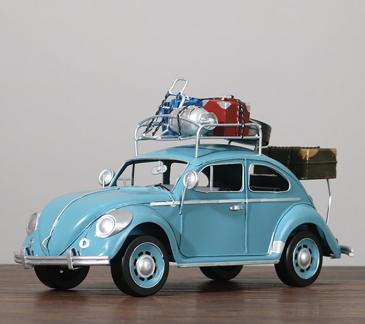 Retro Iron Car Model Decoration - Classic Vehicle Home & Garden Prop