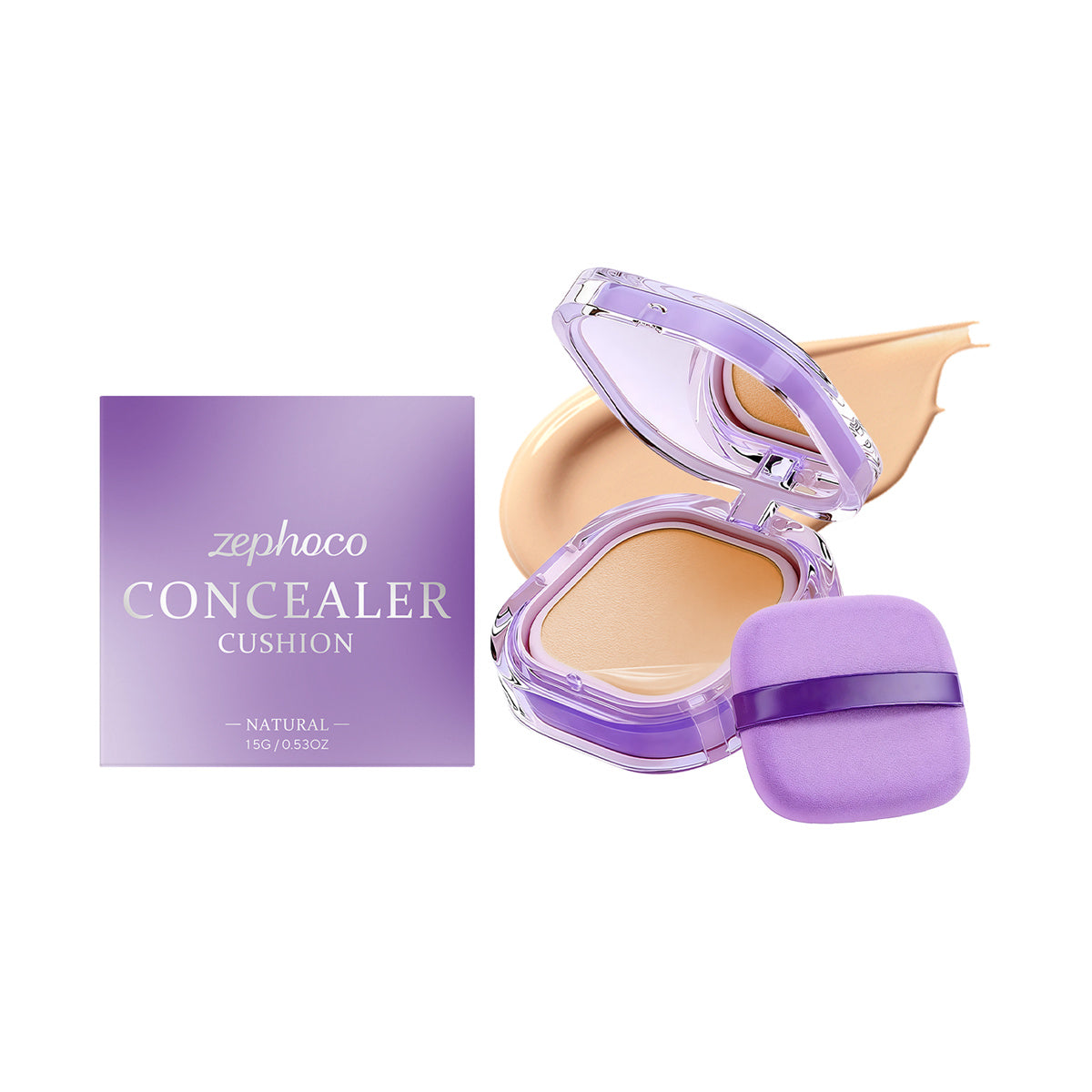 Concealer Cushion Makeup Set with Multiple Color Options - Hydrating Skin Cover