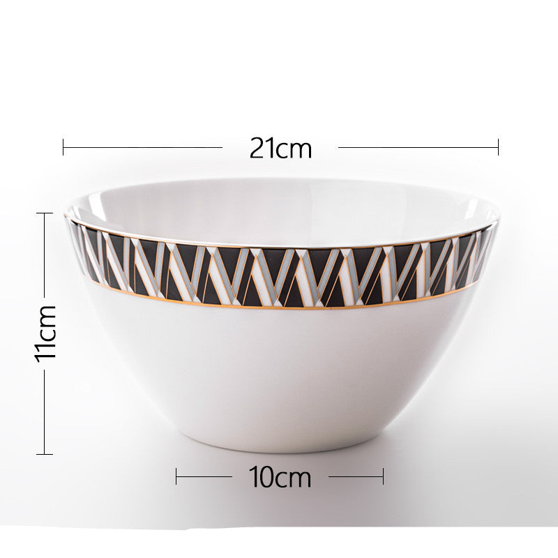 Nordic Style Bone China Dinnerware Set - Plates & Tableware for Home