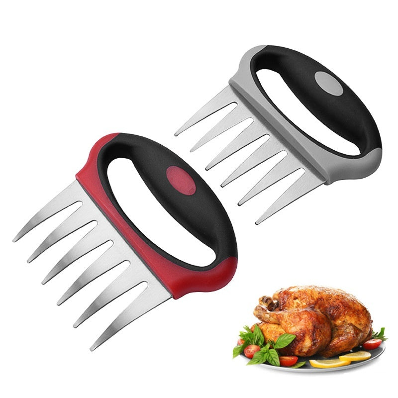 Kitchen Meat Claw - Shredded Chicken Anti-Scald Heat Insulation Tool, Red