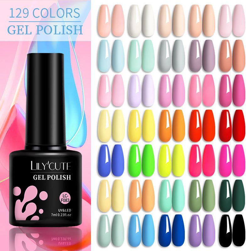 Colored Glitter Nail Glue Set for Nail Art - Waterproof & Non-Flushing