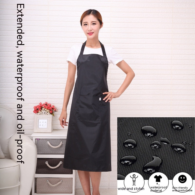 Waterproof Chef Overalls with Oil-Proof Solid Color Waterproof Material for Kitchen Cooking