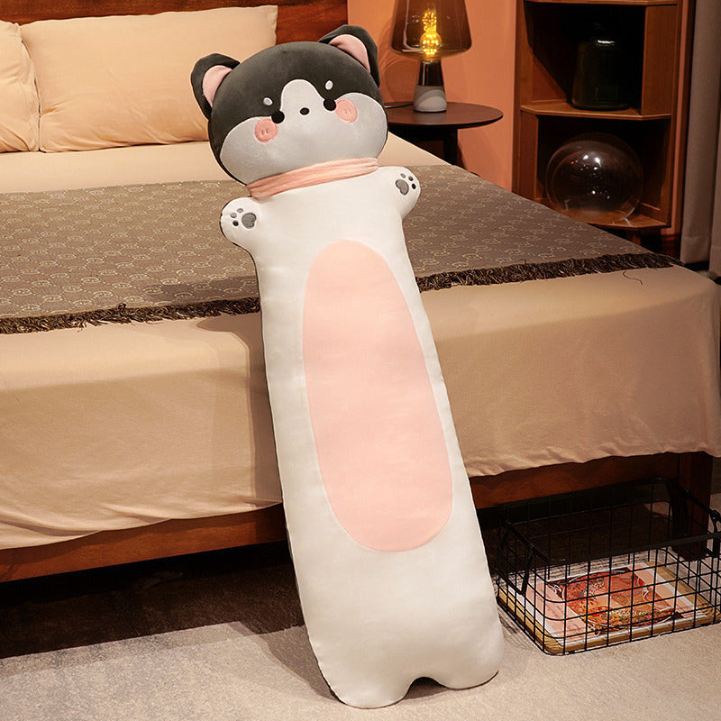 Cartoon Animal Sleeping Pillow with Polyester Fiber Fill - Soft Cozy Cushion