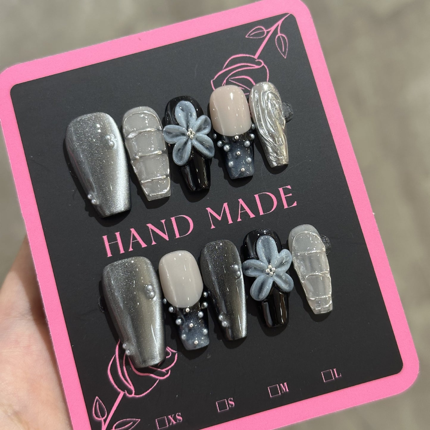 Heavy Industry Cat Eye Nail Art Kit with Nail Tools & Accessories