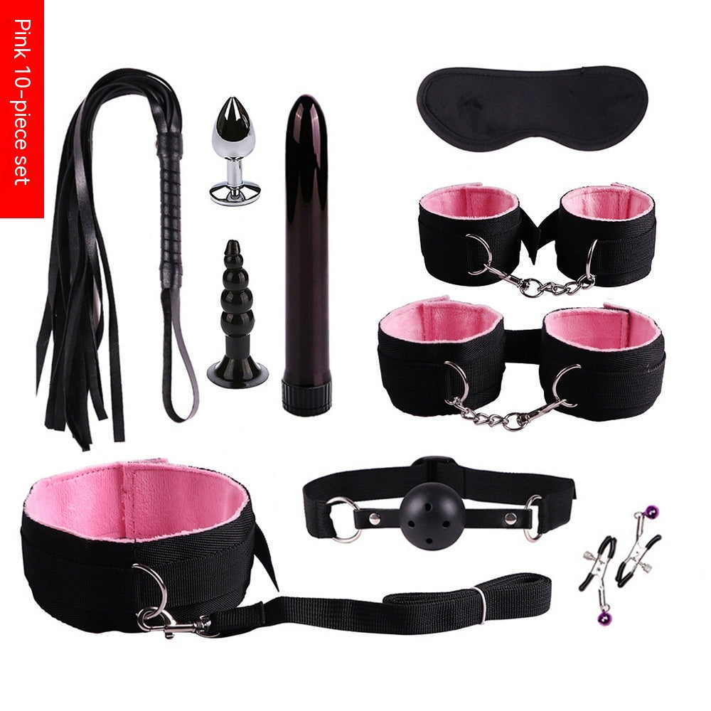 Adult Bondage Nylon Leather Suit Set - Multiple Variants
