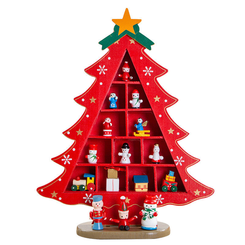 Mini 3D Wooden Christmas Tree Decorations - DIY Holiday Home Decor