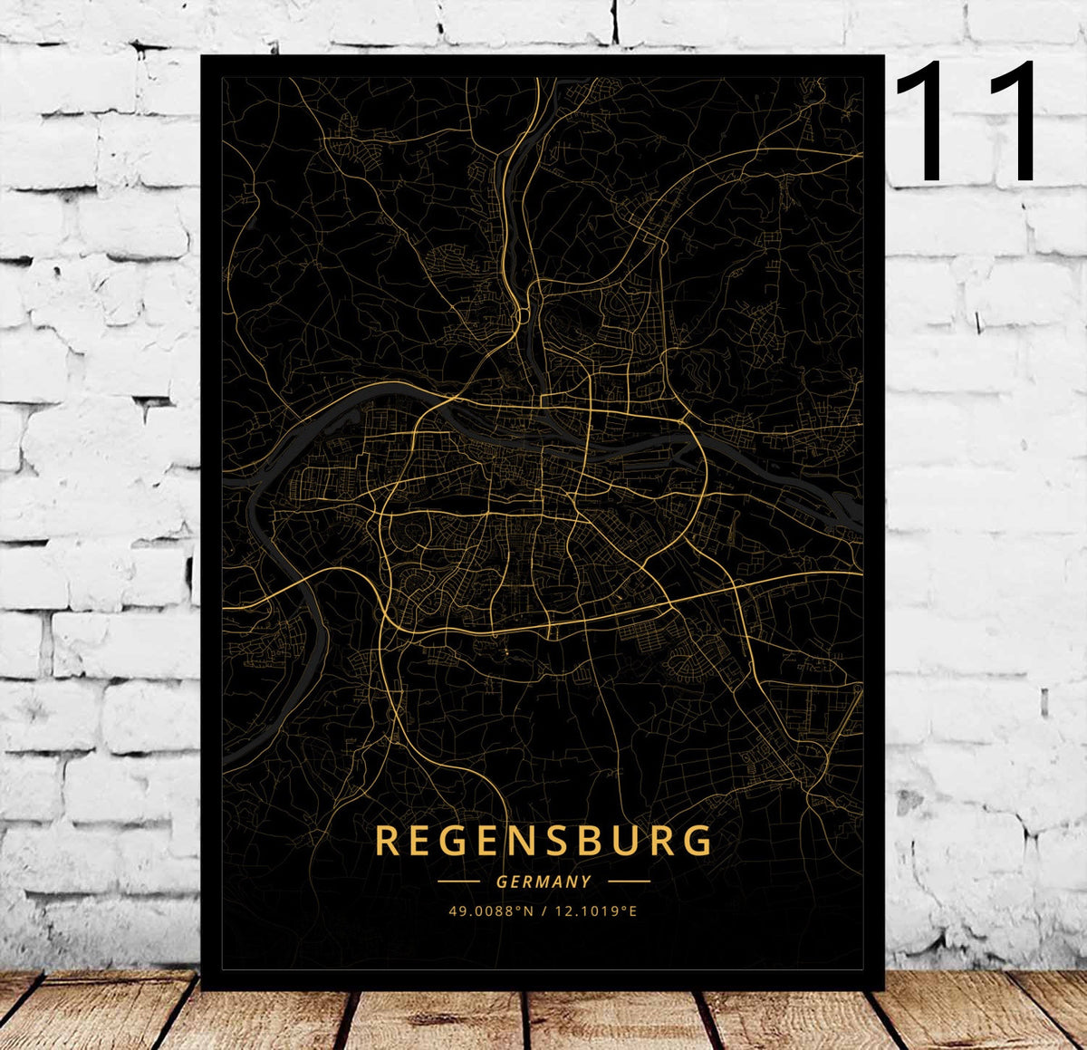 Decorative Canvas Art Poster for Home & Garden Wall Decor - Rostock's City