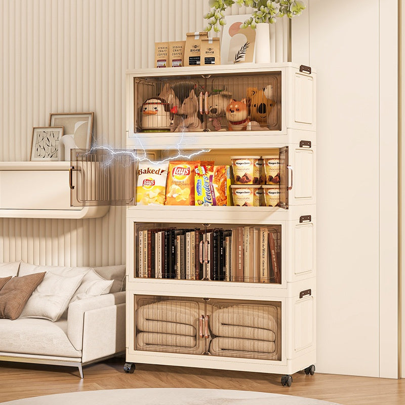 Multi-Tier Plastic Storage Cabinet with Drawers - Closet, Kitchen, Home Organization
