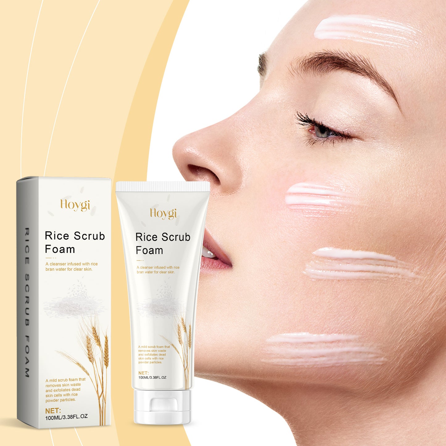 Rice Bran Facial Cleanser - Hydrating Pore Refining Face Wash 100ml