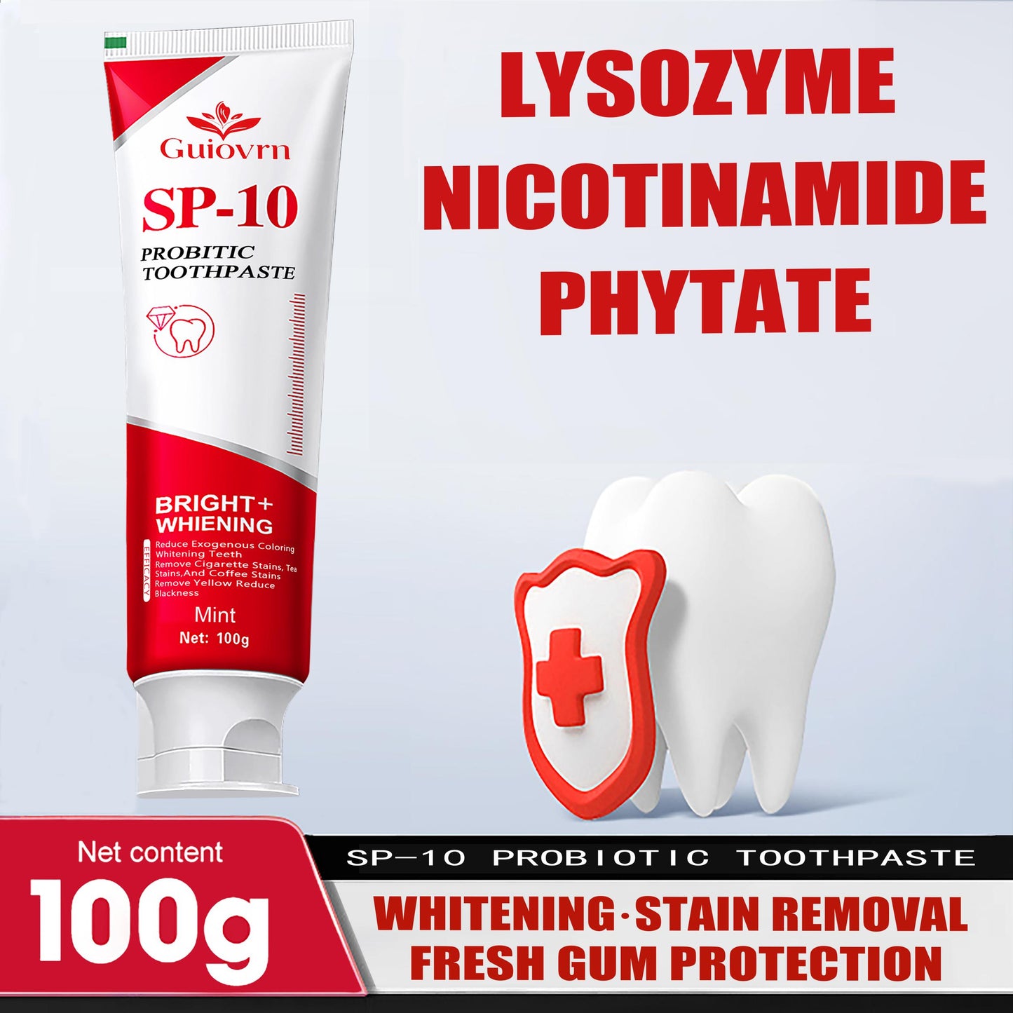 Probiotic Whitening Toothpaste - Mint Freshness Enamel Care