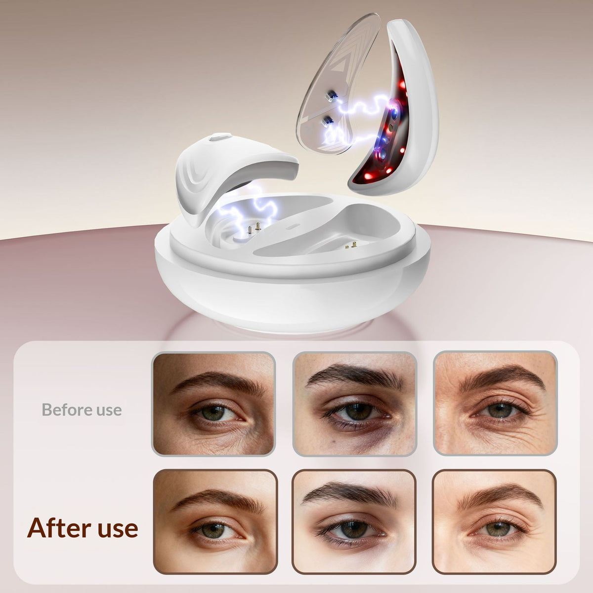 Red Light Eye Beauty Device For Reducing Dark Circles And Puffiness