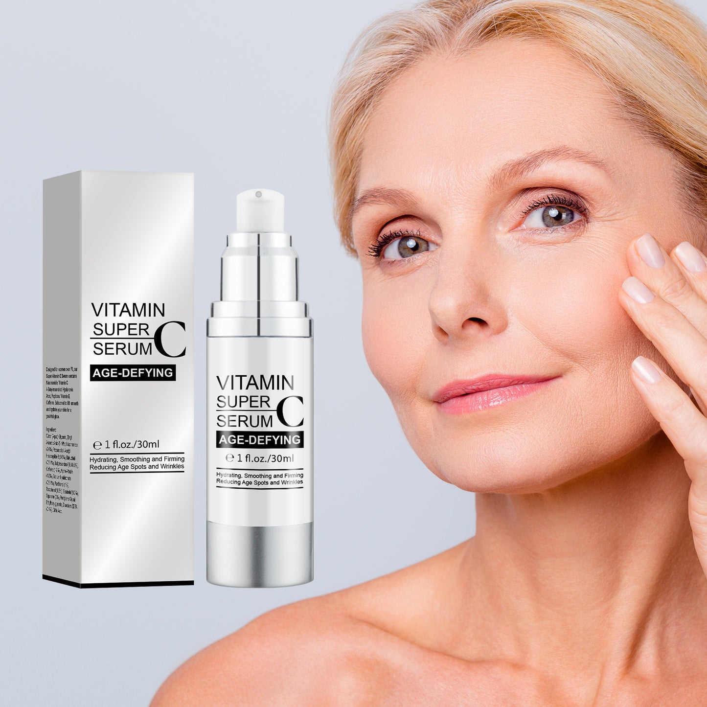 Women’s Hydrating Vitamin C Serum 30ml - Firming & Moisturizing Facial Treatment