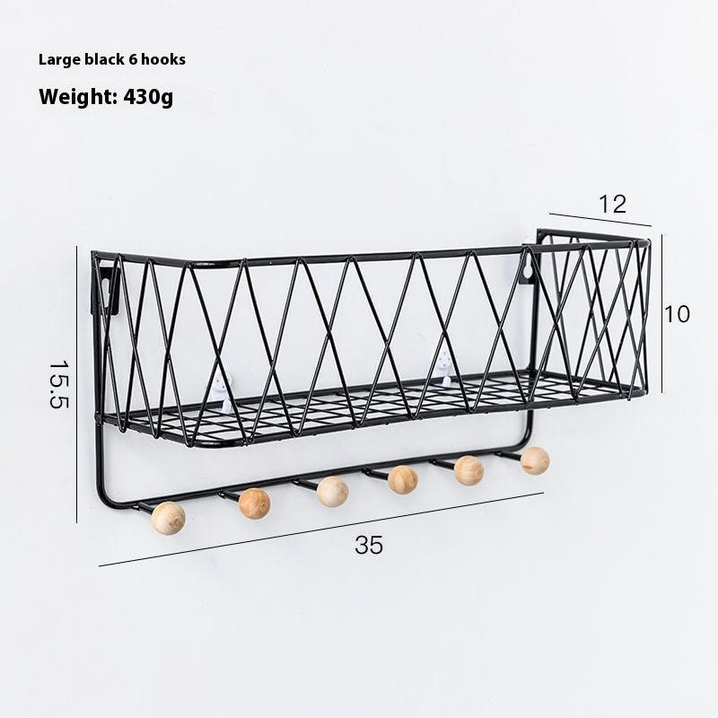 Wall Door Key Hook Rack Organizer for Hallway Bedroom Entryway