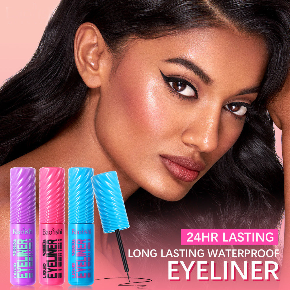 Waterproof Liquid Eyeliner Makeup Set with 3 Colors - Long-lasting, Dense Pigment