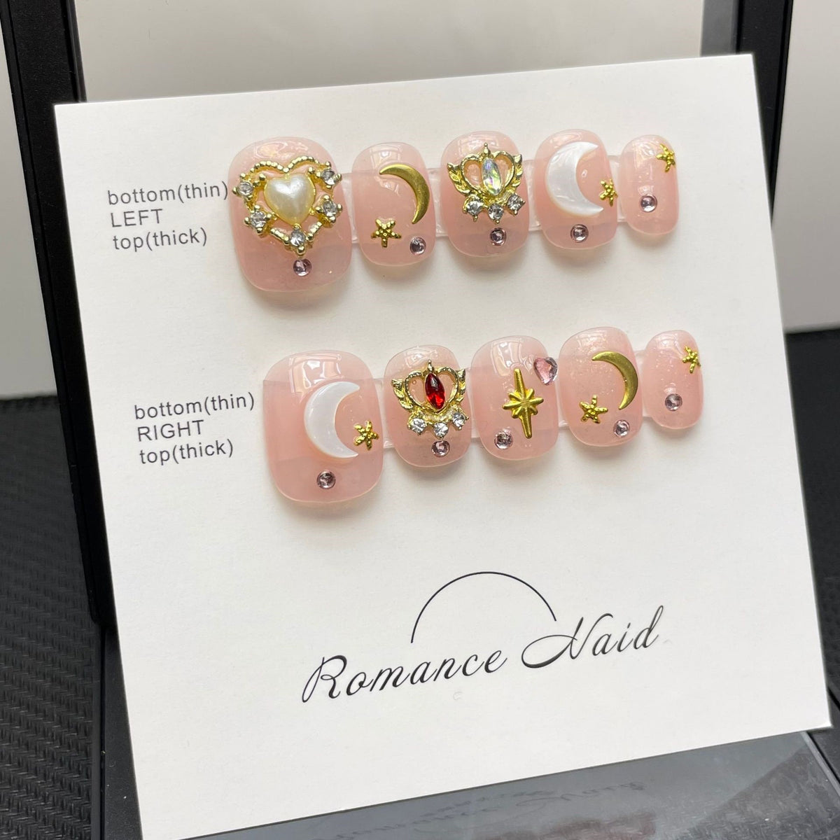 Light Therapy Nail Art Stickers Set for Manicure & Pedicure - Handmade Design