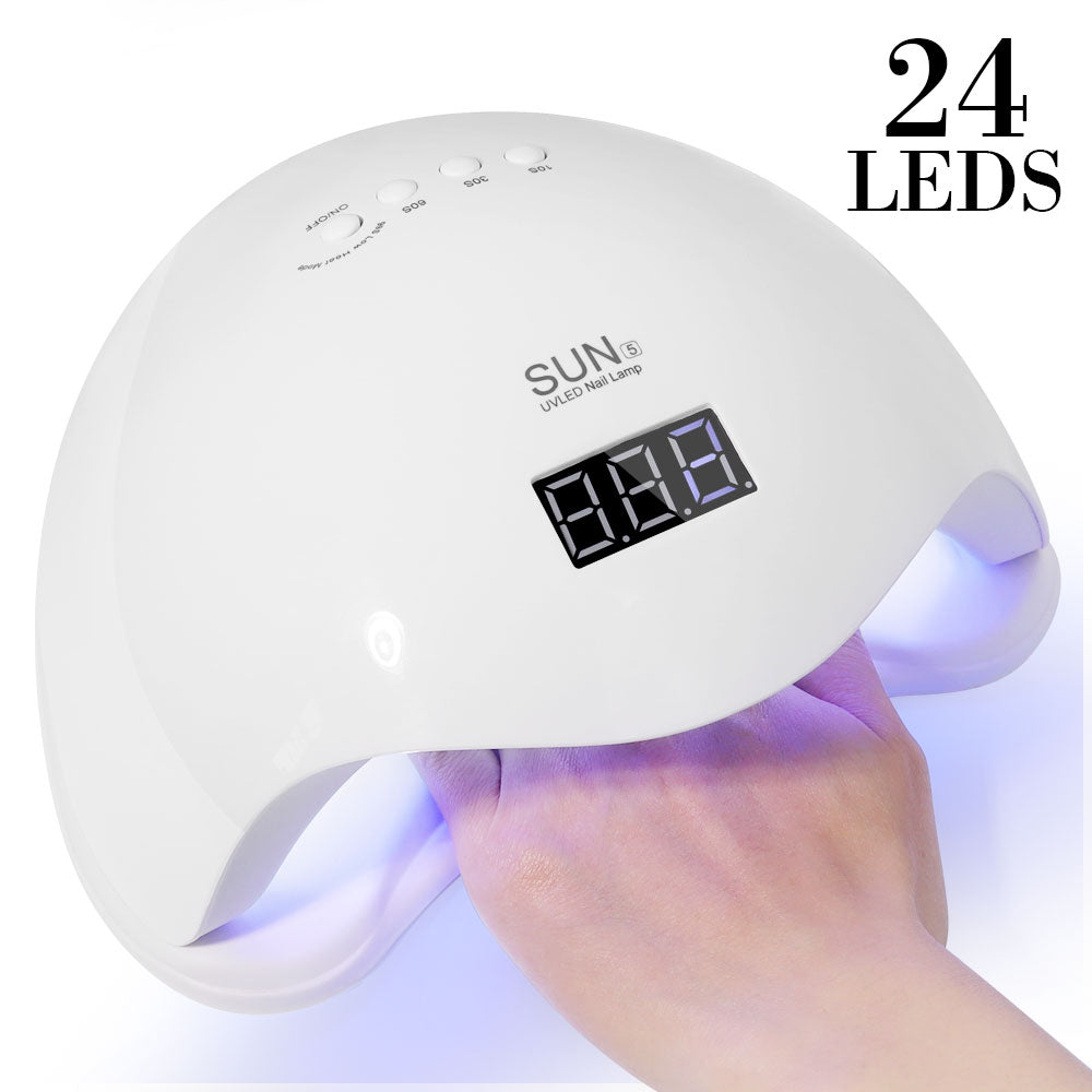 Professional LED UV Nail Lamp - Gel Polish Dryer with Auto Sensor & Timer