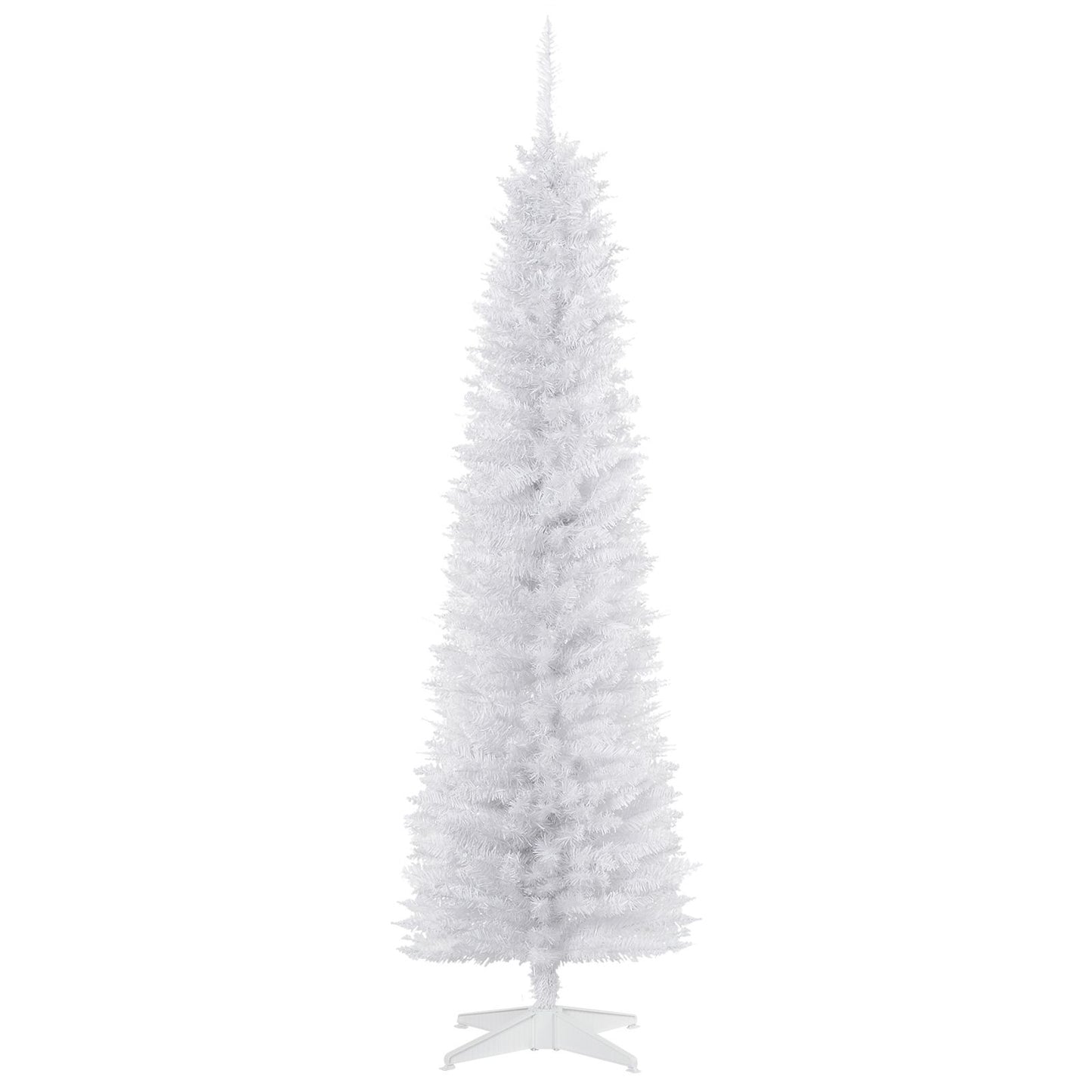 6 FT White Artificial Christmas Tree - Holiday Indoor Decoration