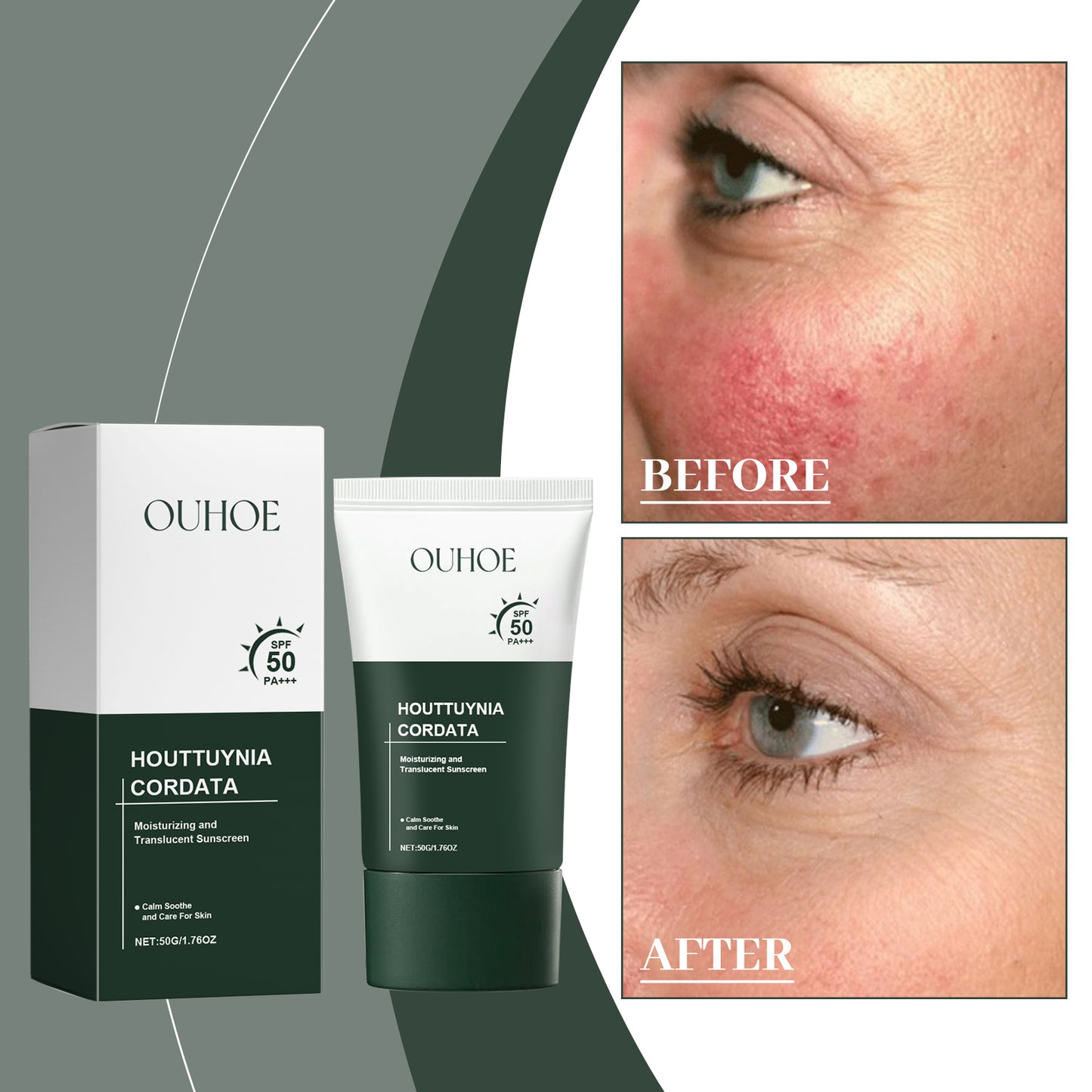 Hydrating UV Protective Moisturizing Cream - Lightweight Daily Formula