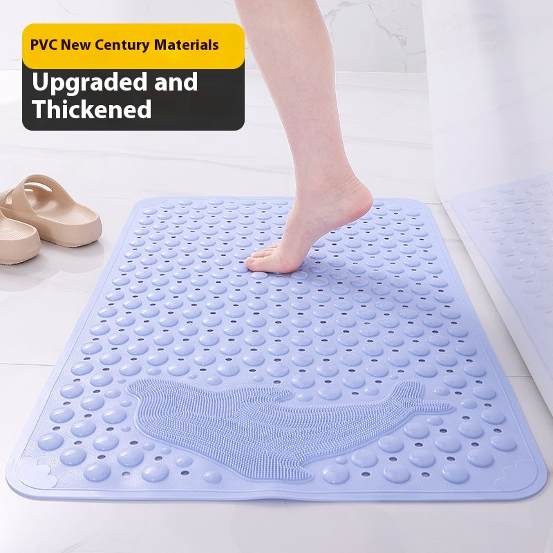 Non-slip Bathroom Floor Mat with Suction Cups - Waterproof and Drop Proof