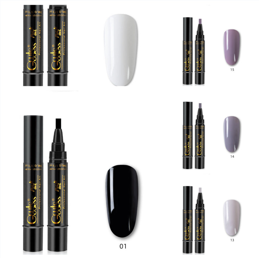 3-in-1 Magnetic Nail Art Pen - Quick-Dry Gel for French & Water Ripple Effects