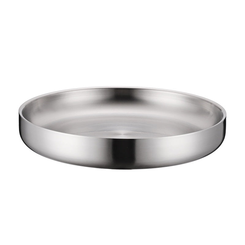 Stainless Steel Soup Bowl Set for Adults - Korean Style Double Layer & Tall Bowls, 11cm/15cm/12cm