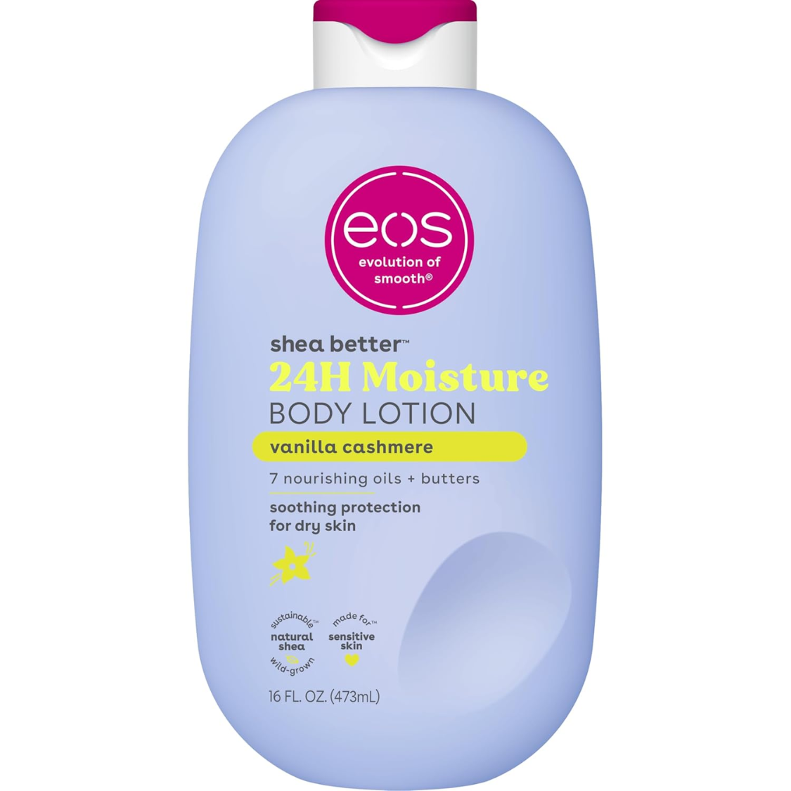 Vanilla Cashmere Shea Butter Body Lotion - 24 Hour Hydrating Skin Care