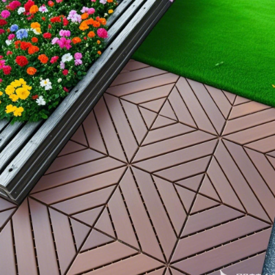 Interlocking Deck Tiles 44 Pack Waterproof Outdoor Patio Flooring 12x12 Square