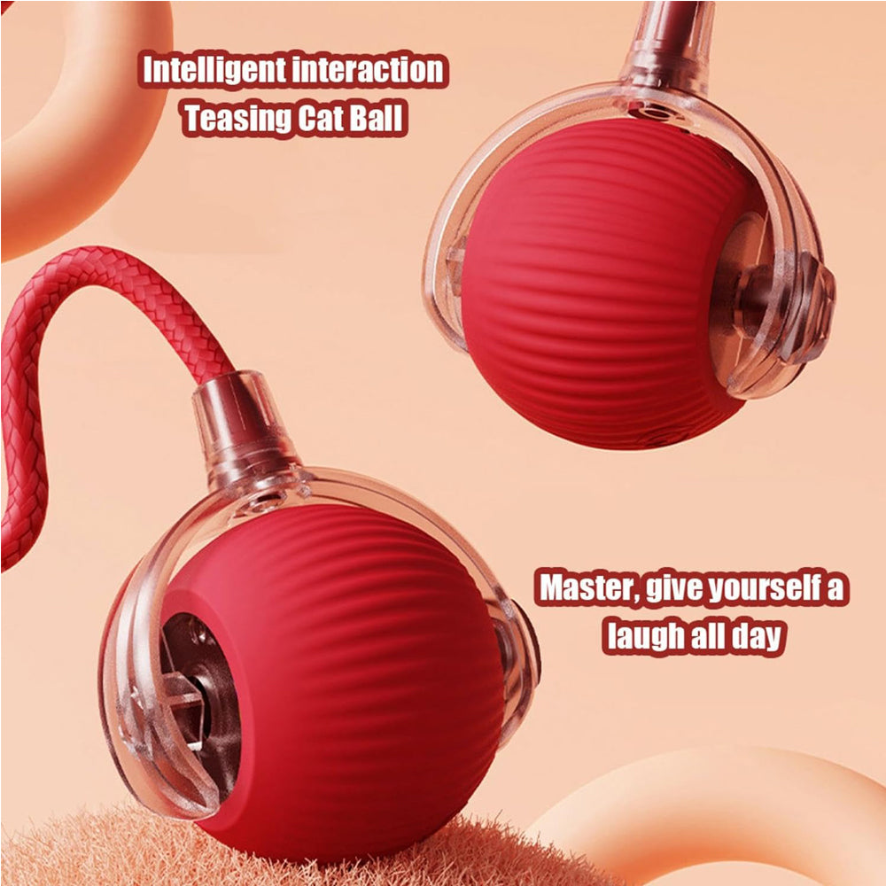 Interactive Electric Pet Ball Toy for Cats and Dogs - Indoor/Outdoor Rolling Playset