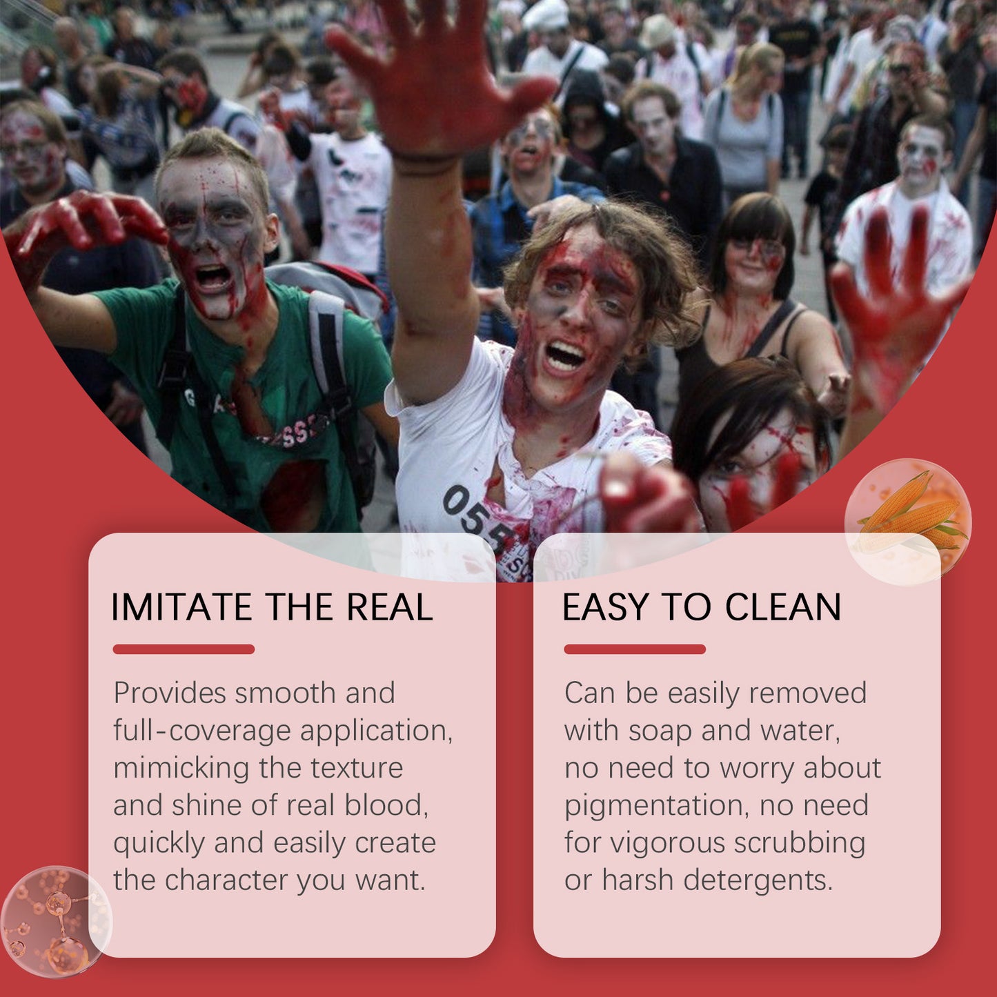 Realistic Fake Blood Gel for Halloween Cosplay - 50g