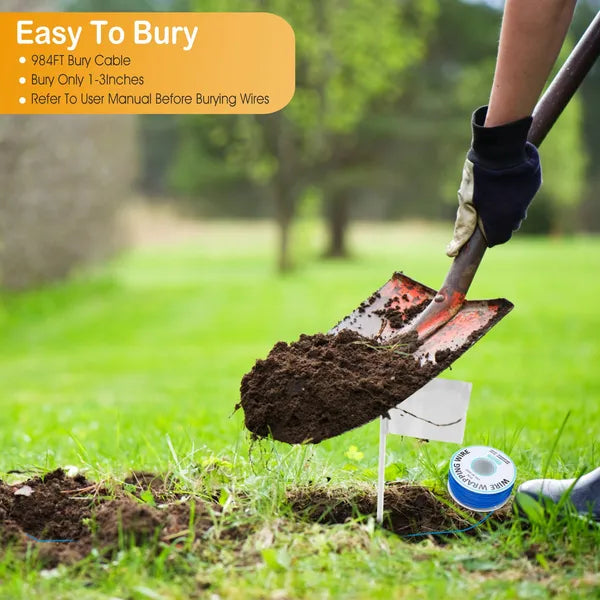 Electric Dog Fence System with Water-Resistant Collar for Small to Large Dogs