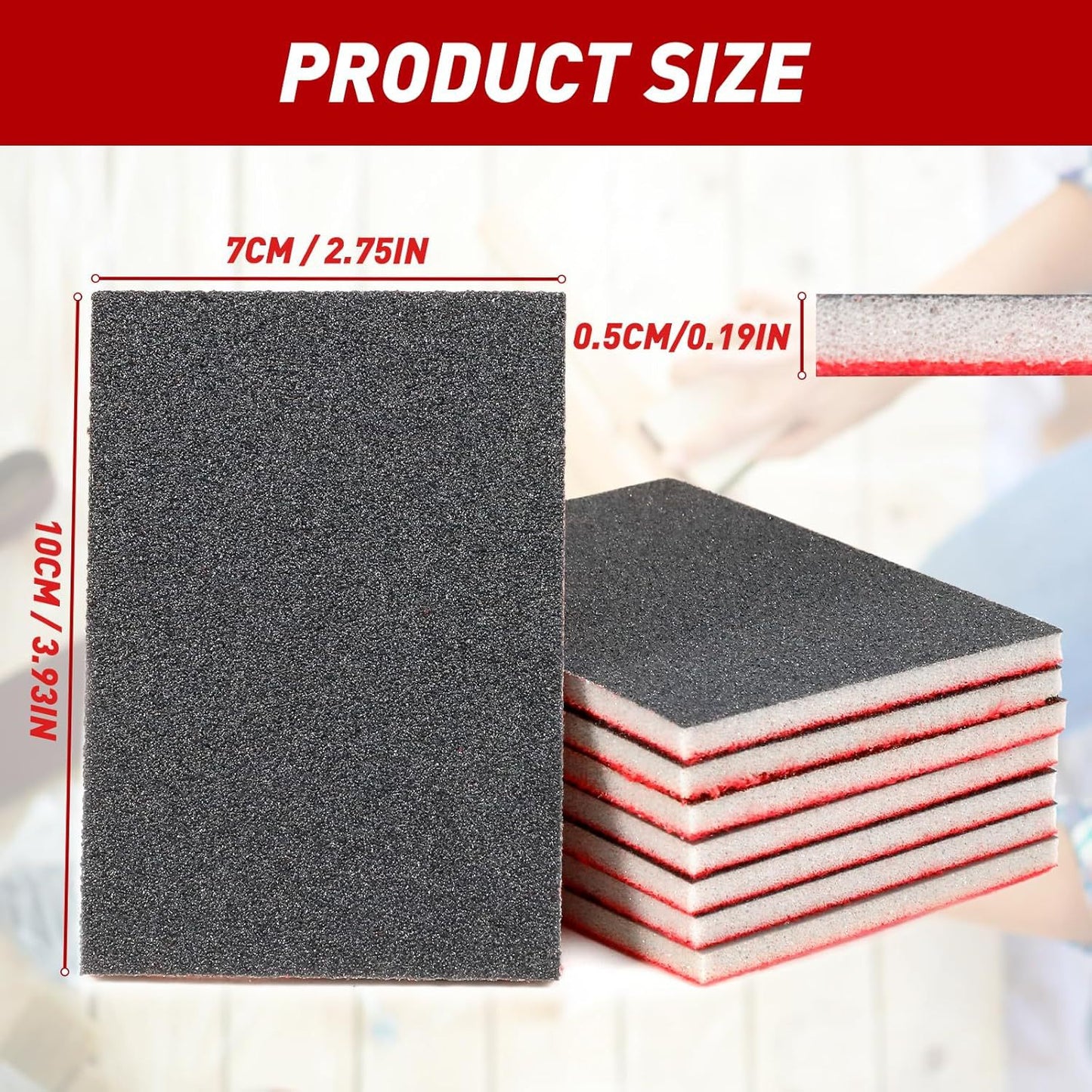 Sandpaper and Sponge Combo Pack - Multi-Size Home & Garden Abrasive Set