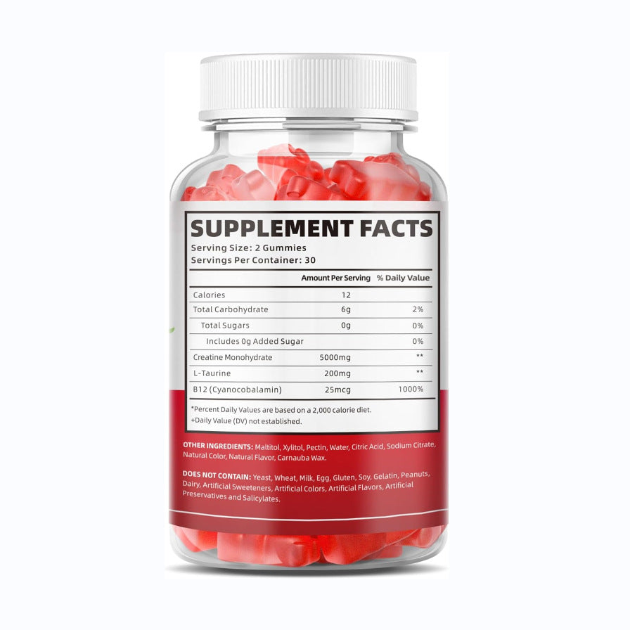 Creatine Monohydrate Gummies - 60 Tablets