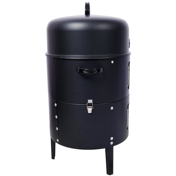 17 Inch Heavy Duty Charcoal Smoker Grill - Black