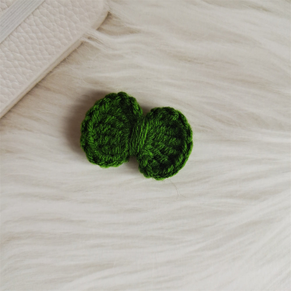 Wool Hair Bow Hairpin Handmade Hair Accessory for Women and Kids