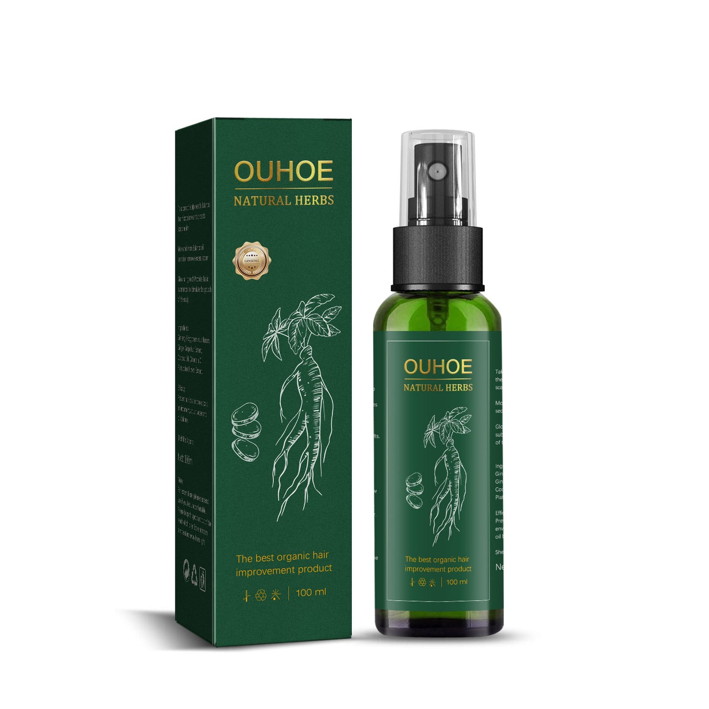 Ginseng Hair Growth Spray - Scalp Care & Hair Loss Treatment