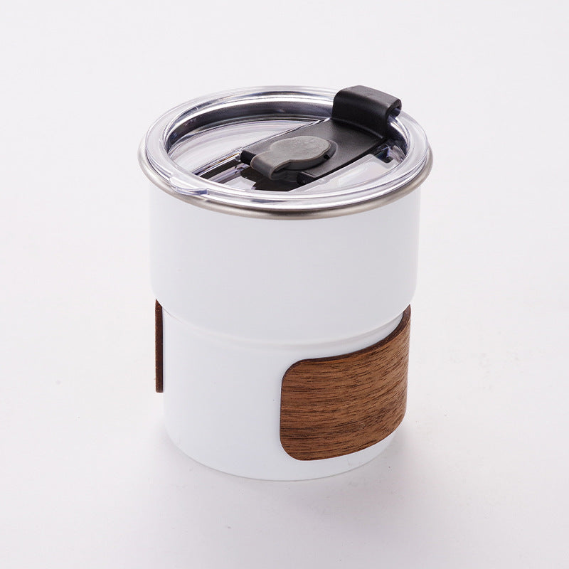 Outdoor Stainless Steel Water Cup 300ml Camping Drinkware with Foldable Handle