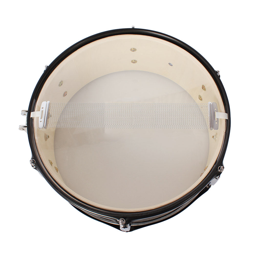 14 Inch Professional Marching Snare Drum Set - Black