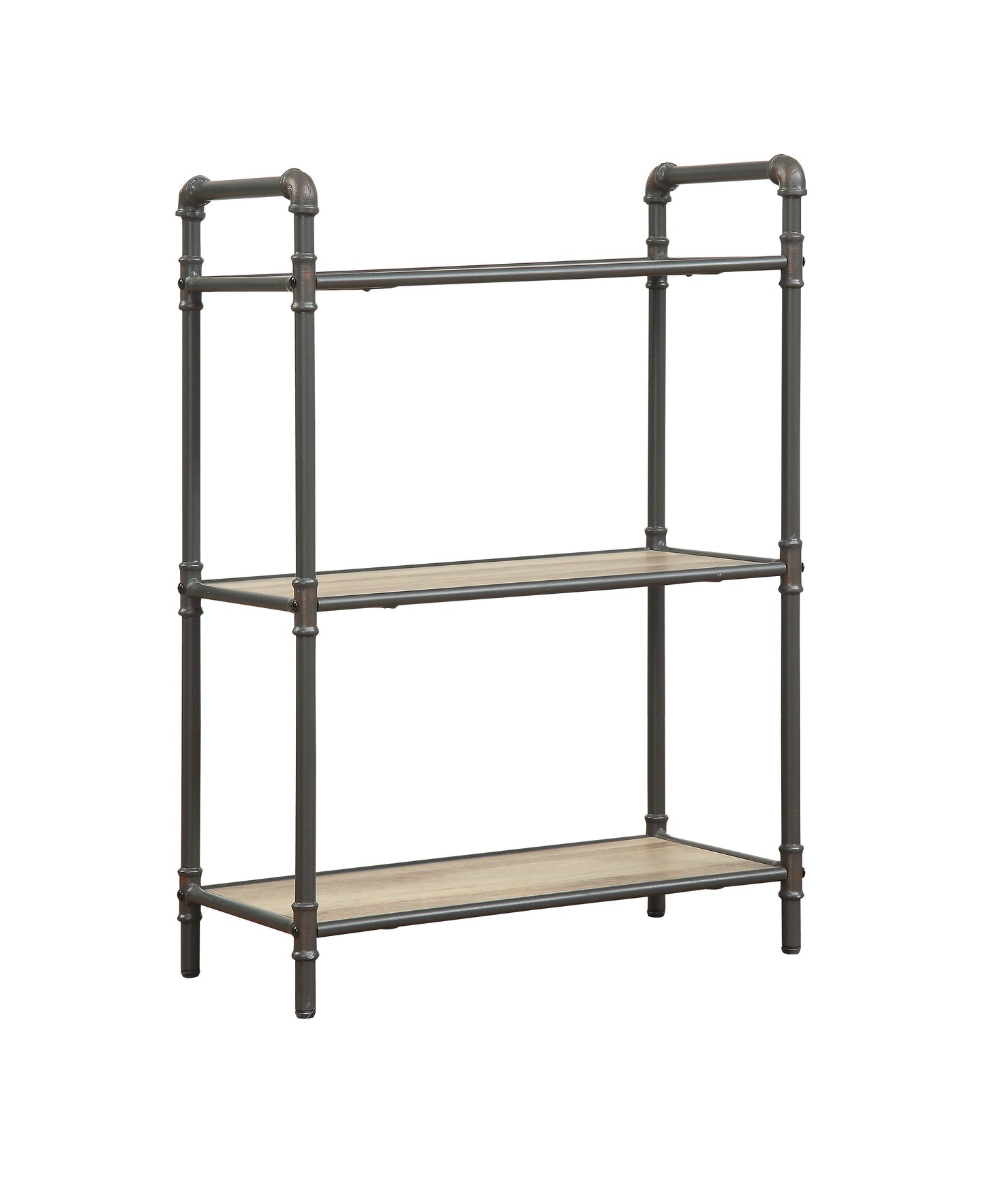 Itzel Antique Oak & Sandy Gray Bookshelf - 36" Tall