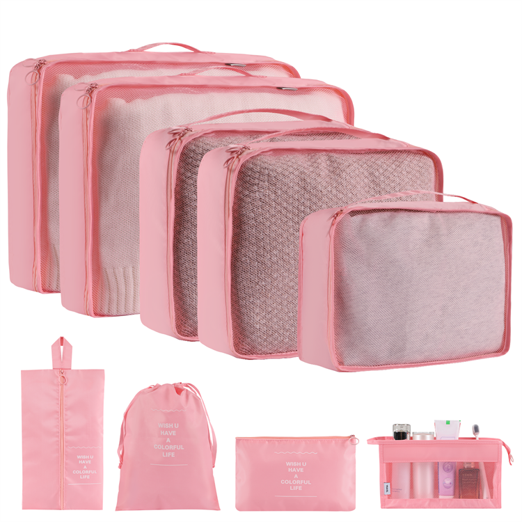 Solid Color Clothing & Wardrobe Storage Bags - Set of 8 or 9