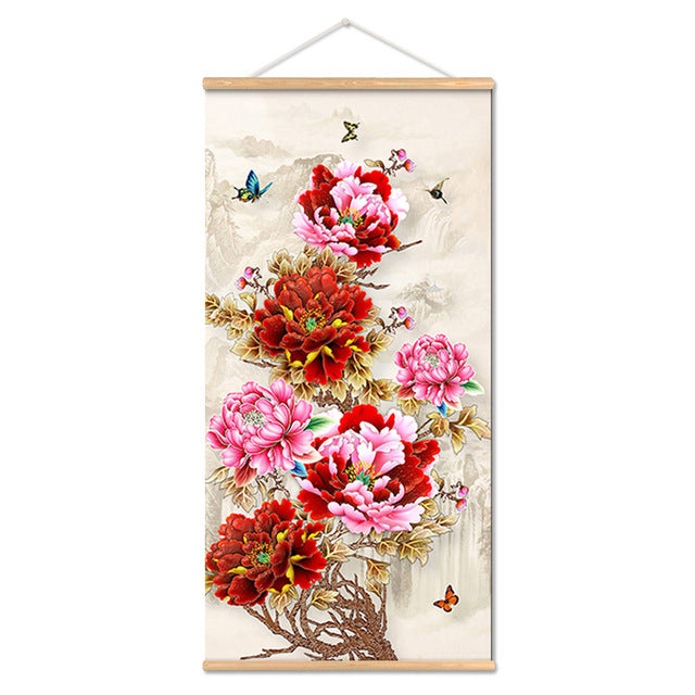 Modern Landscape Wall Art Mural Canvas for Home Decor – Frameless Fabric Painting